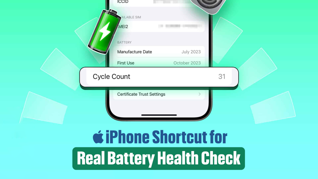 Shortcut to Check iPhone's Real Battery Health