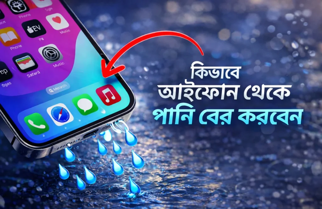 কিভাবে আইফোন থেকে পানি বের করবেন