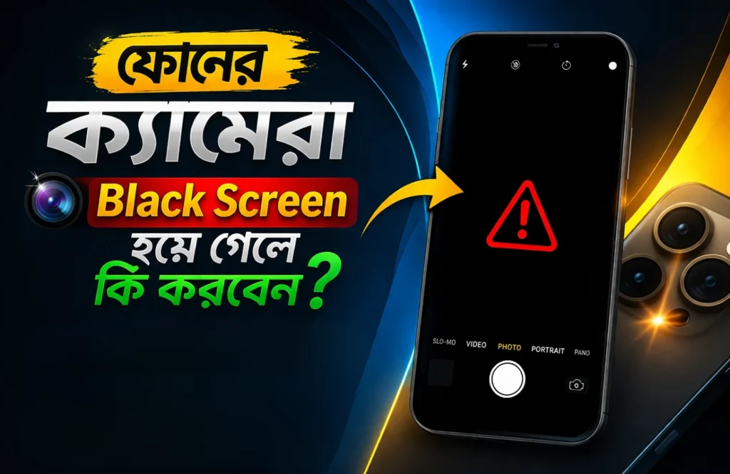ফোনের ক্যামেরা Black Screen হয়ে গেলে কি করবেন